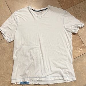 Robert Talbott White V-Neck T-Shirt